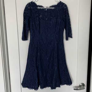 ELIZA J Lace Fit & Flare Dress